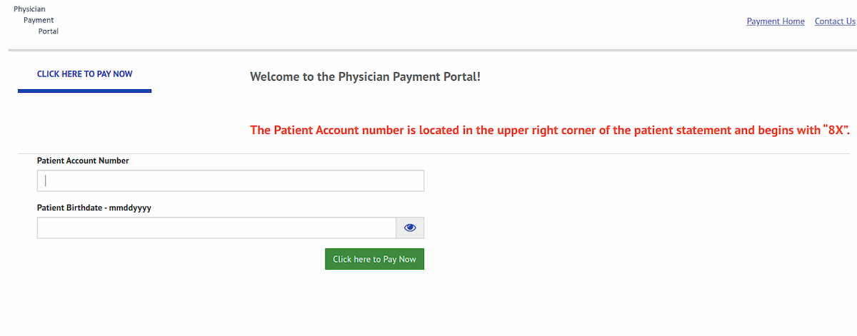 PHYSPAYMENT Pay Now