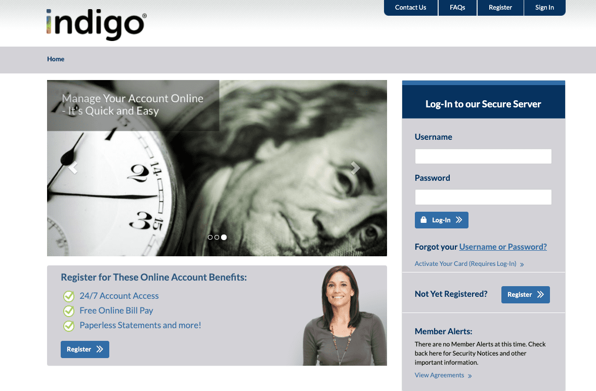 indigo crediat card
