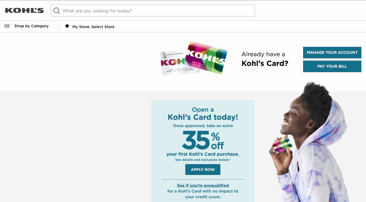 kohls credit card