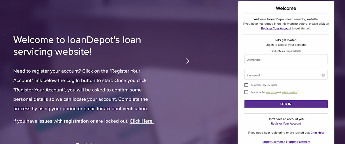 loan administration login