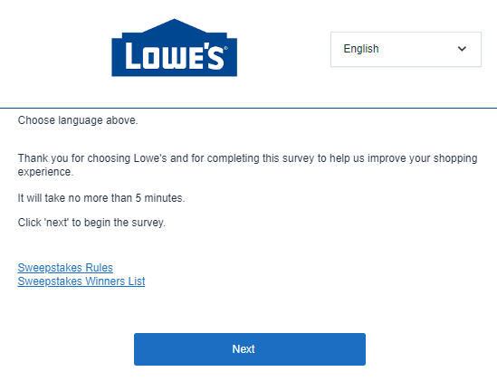 Lowes Survey